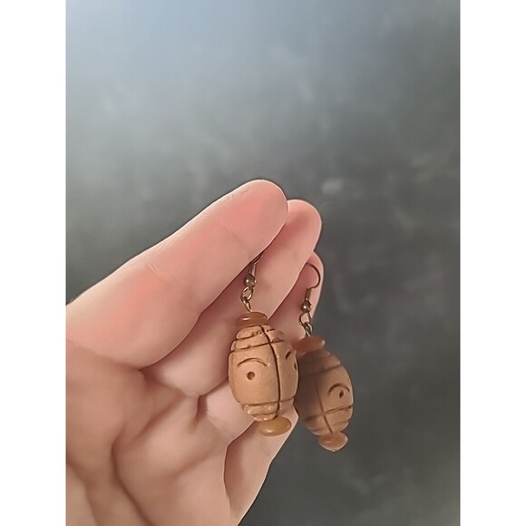 Dangling Beaded Pierced Earrings Vintage - Picture 5 of 10